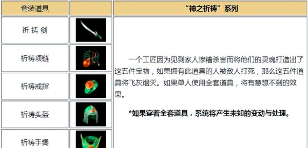 祈祷套装